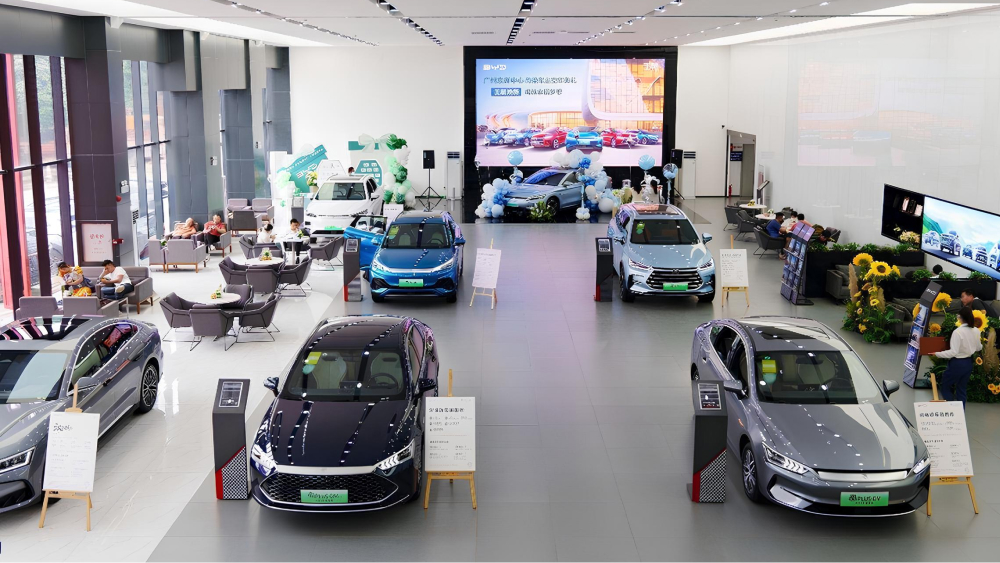 BYD дилерлік орталығы, Қытай