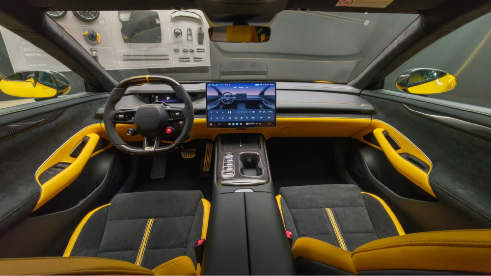 xiaomi su7 ultra салоны сары сұр электрлі автомобиль предзаказ