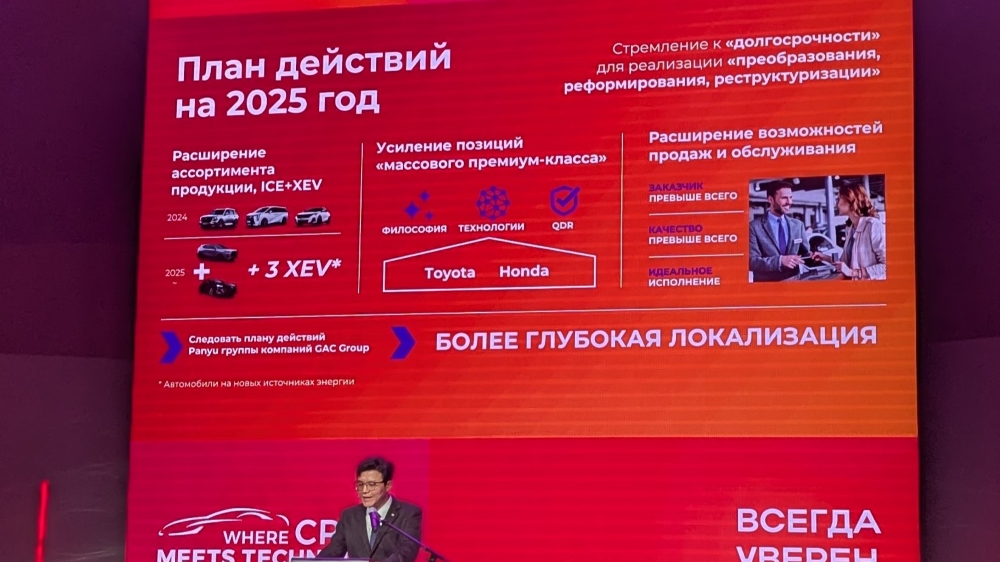 GAC жаңа өнімдерінің таныстырылуы Мәскеуде жаңа жоспарлар