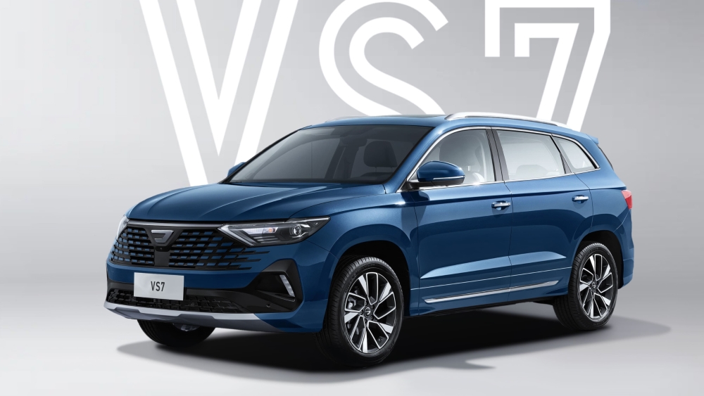 Рестайлингтік кроссовер Jetta VS7 қырынан алдыңғы жағы
