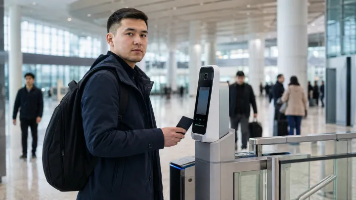 Қазақстан әуежайындағы Q-Gate биометриялық паспорттық бақылау